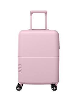 July Carry On Light 4-Wheel 55cm Expandable Suitcase, Blush Pink