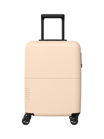 July Carry On Light 4-Wheel 55cm Expandable Suitcase, Sand