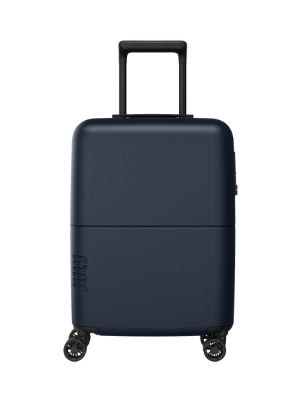 July Carry On Light 4-Wheel 55cm Expandable Suitcase, Navy