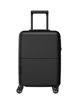 July Carry On Light 4-Wheel 55cm Expandable Suitcase, Charcoal