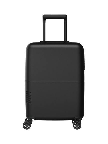 July Carry On Light 4-Wheel 55cm Expandable Suitcase, Charcoal