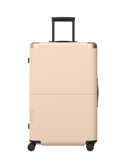 July Checked Plus 4-Wheel 77cm Large Suitcase, Sand