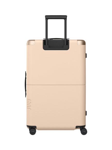 July Checked Plus 4-Wheel 77cm Large Suitcase - view 2, Sand