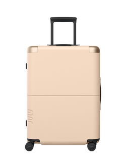 July Checked 4-Wheel 55cm Medium Suitcase, Sand