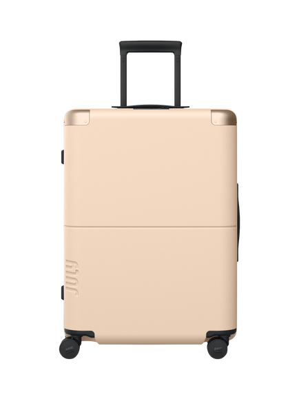 July Checked 4-Wheel 55cm Medium Suitcase, Sand