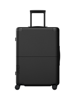 July Checked 4-Wheel 55cm Medium Suitcase, Charcoal