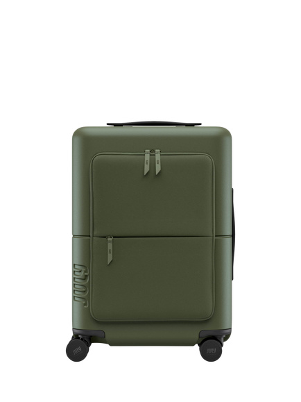 July Carry On Pro SnapSleeve™ 4-Wheel 55cm Cabin Case, Moss