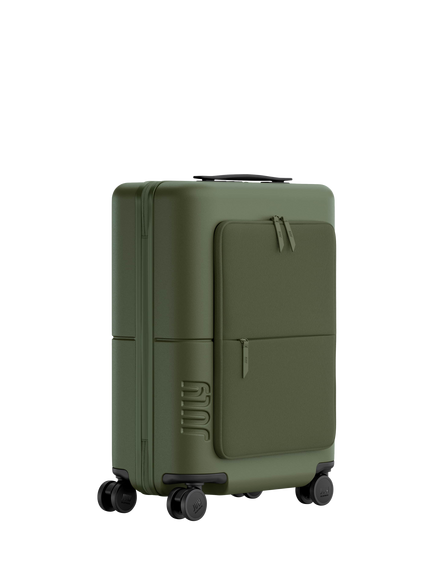 July Carry On Pro SnapSleeve™ 4-Wheel 55cm Cabin Case - view 2, Moss