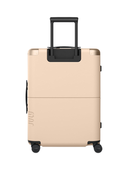 July Checked Expandable 4-Wheel 66cm Medium Suitcase - view 2, Sand