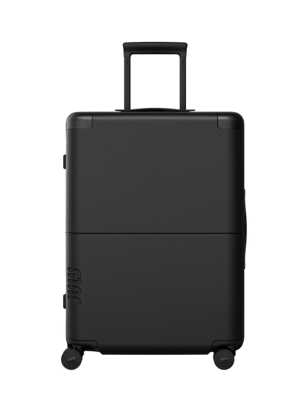 July Checked Expandable 4-Wheel 66cm Medium Suitcase, Charcoal