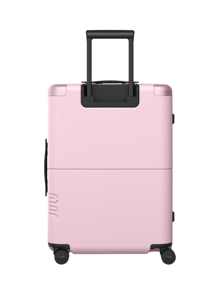 July Checked 4-Wheel 55cm Medium Suitcase - view 2, Blush Pink
