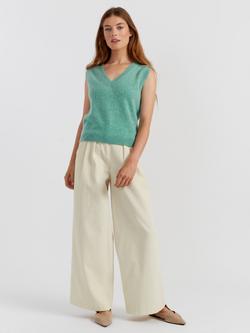 Chinti & Parker Pure Cloud Cashmere Tank Top, Spearmint Melange, Spearmint Melange