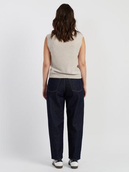 Chinti & Parker Pure Cloud Cashmere Tank Top, Taupe - view 2, Taupe