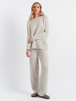 Chinti & Parker Pure Cashmere Cloud Slouchy Jumper, Taupe
