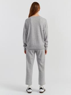 Chinti & Parker Wool Rich Snoopy Jog On Sweatshirt, Light Grey - view 2, Light Grey