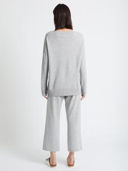 Chinti & Parker Slouchy Wool Rich Jumper, Soft Oat - view 2, Light Grey