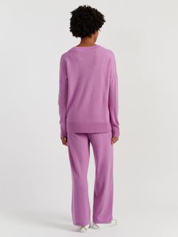Chinti & Parker Slouchy Wool Rich Jumper - view 2, Lilac