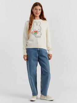 Chinti & Parker Miffy Embroidered Jumper, Cream, Cream