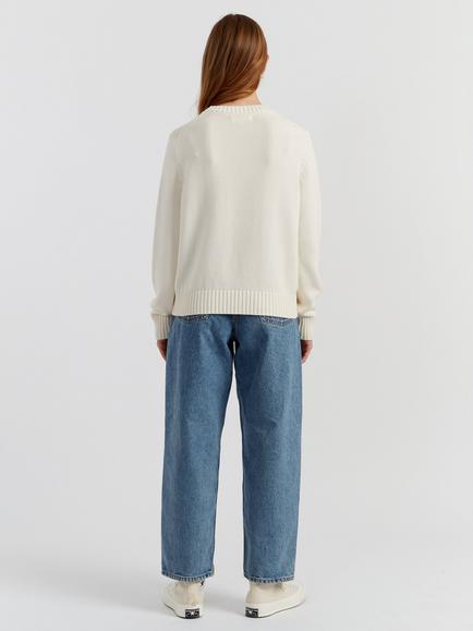 Chinti & Parker Miffy Embroidered Jumper, Cream - view 2, Cream