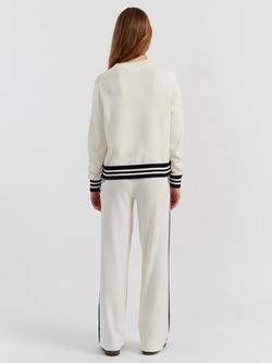 Chinti & Parker Snoopy Varsity Jumper - view 2, Cream