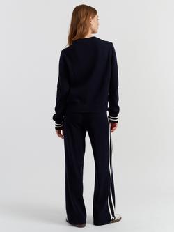 Chinti & Parker Snoopy Varsity Jumper - view 2, Navy