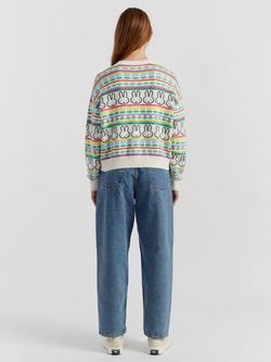 Chinti & Parker Miffy Fair Isle Cardigan, Multi - view 2, Multi