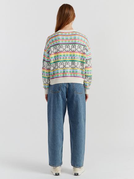 Chinti & Parker Miffy Fair Isle Cardigan, Multi - view 2, Multi