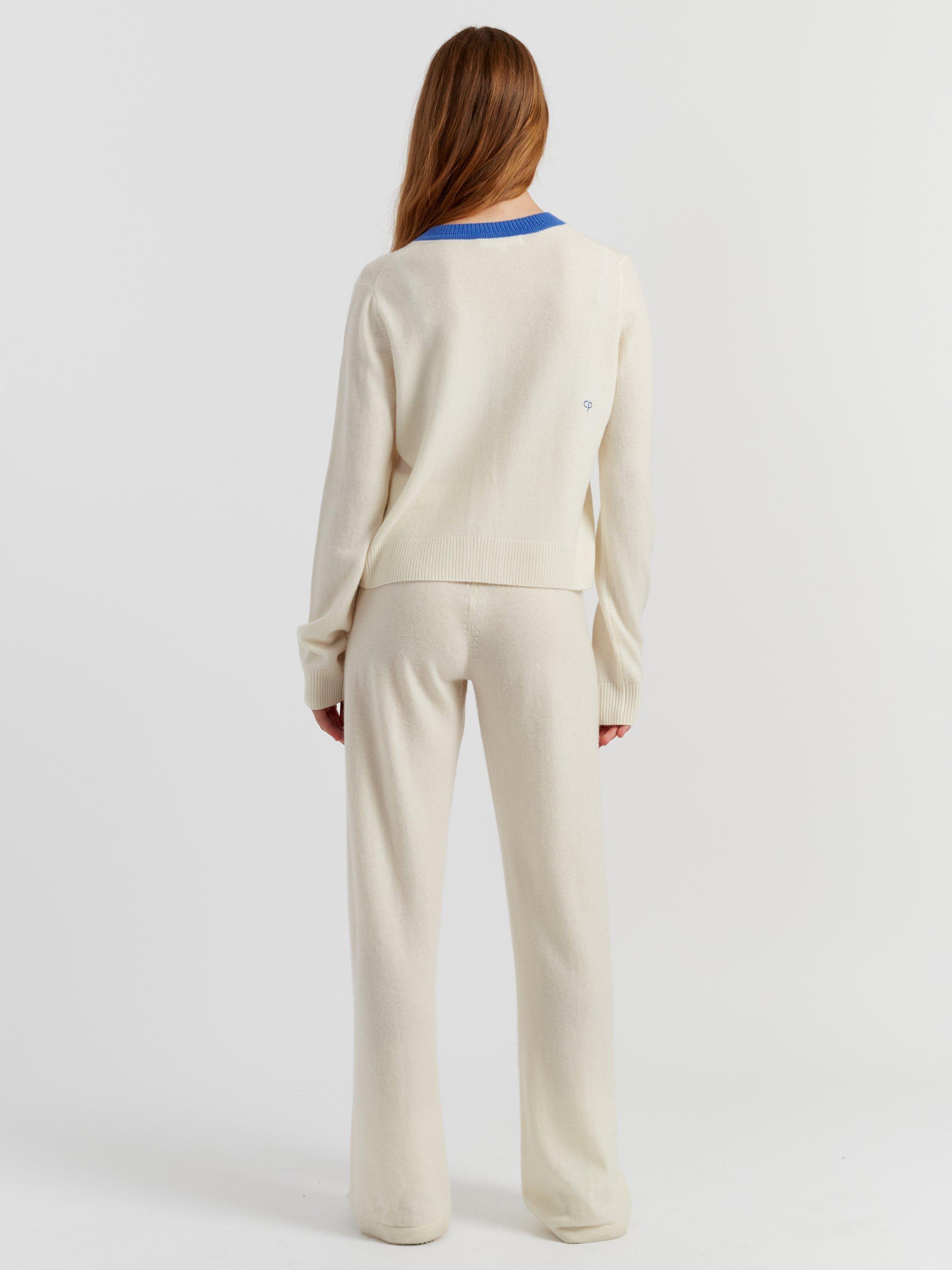 Product image 2 of 4, which shows Chinti & Parker Miffy Peak Wool Rich Cardigan, Cream, XS