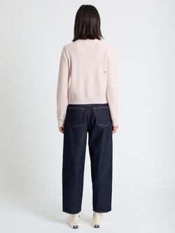 Chinti & Parker Wool Rich Sneaky Snoopy Cardigan - view 2, Pink Melange