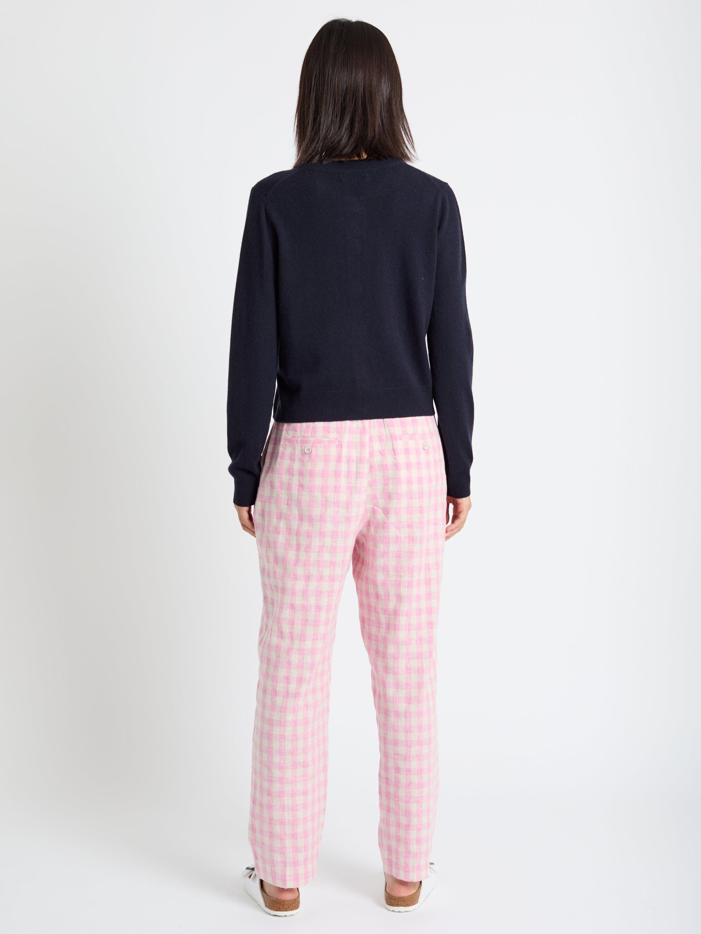 Product image 2 of 4, which shows Chinti & Parker Wool Rich Sneaky Snoopy Cardigan, Navy, XS