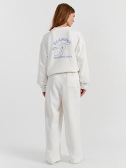 Chinti & Parker Snoopy Fleece Joggers - view 2, Cream