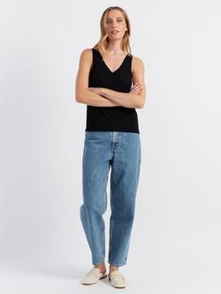 Chinti & Parker V-Neck Pure Wool Vest Top, Black