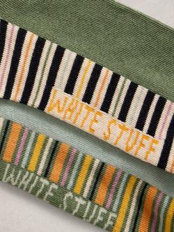 White Stuff Sunset Ankle Socks, Pack of 2, Blue/Multi - view 2, Blue/Multi