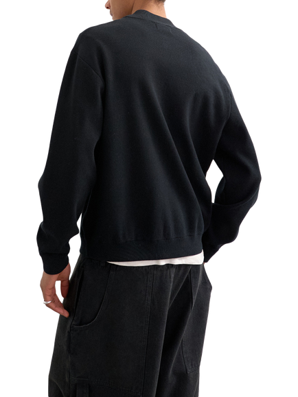 Topman Zip Through Cardigan - view 2, Black