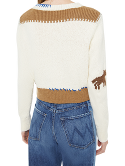 MOTHER Shrunk Little House On The Prairie Jumper, White/Multi - view 2, White/Multi