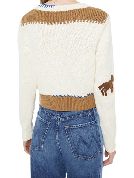 MOTHER Shrunk Little House On The Prairie Jumper, White/Multi - view 2, White/Multi