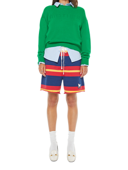 MOTHER The Logo Pure Cashmere Jumper, Green, Green