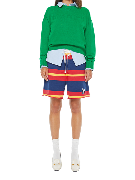 MOTHER The Logo Pure Cashmere Jumper, Green, Green