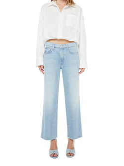MOTHER Mr Ramb Mid Rise Wide Straight Jeans, Few And Far Between, Few And Far Between