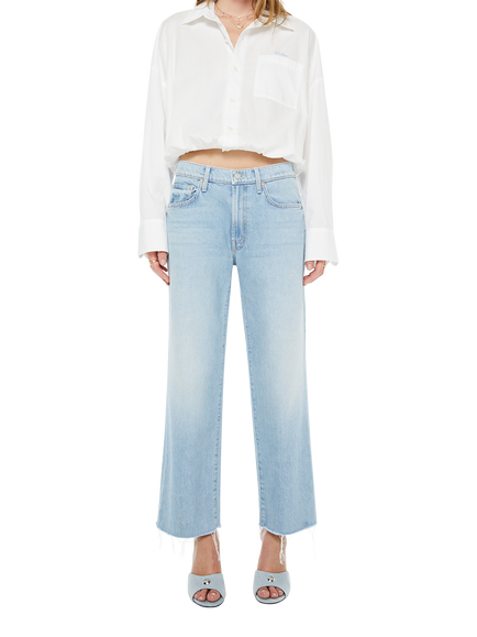 MOTHER Mr Ramb Mid Rise Wide Straight Jeans, Few And Far Between, Few And Far Between
