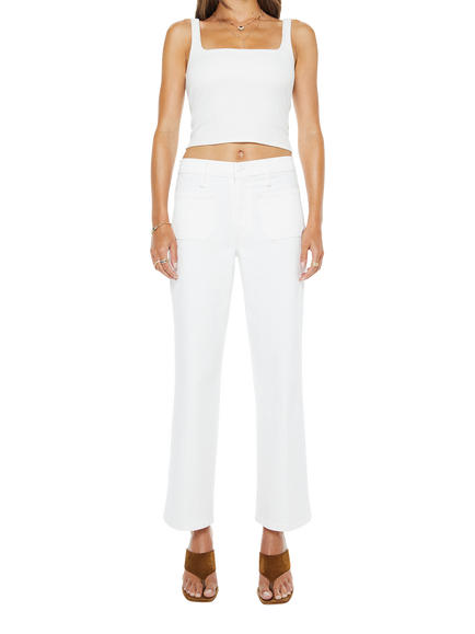 MOTHER Mid Rise Loose Wide Leg Jeans, Totally Innocent, Totally Innocent