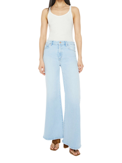 MOTHER The Roller Sneak Wide Leg Jeans, Ball's In Your Court, Ball's In Your Court