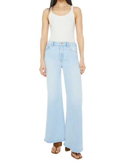 MOTHER The Roller Sneak Wide Leg Jeans, Ball's In Your Court, Ball's In Your Court