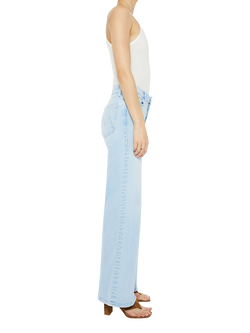 MOTHER The Roller Sneak Wide Leg Jeans, Ball's In Your Court - view 2, Ball's In Your Court