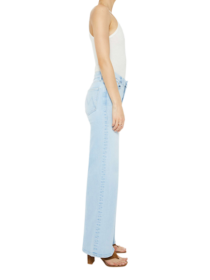 MOTHER The Roller Sneak Wide Leg Jeans, Ball's In Your Court - view 2, Ball's In Your Court