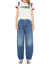 MOTHER Stars Logo T-Shirt, White/Multi