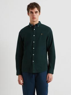 Farah Steen Organic Cotton Shirt, Woodland Pine Marl, Woodland Pine  Marl