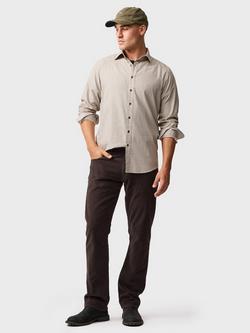 Rodd & Gunn Roys Hill Pure Cotton Sports Fit Shirt, Tussock - view 2, Tussock