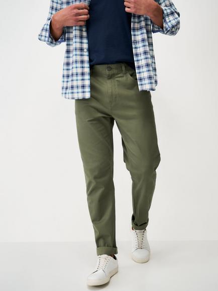 Crew Clothing Slim Fit Trousers, Olive Green