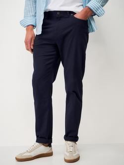 Crew Clothing Slim Fit Trousers, Navy Blue, Navy Blue